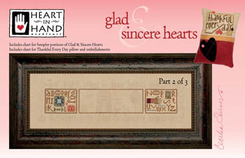 Glad & Sincere Hearts - 2 (w/embellishments)
